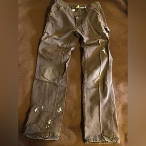 Carhartt brown work pants in size 4